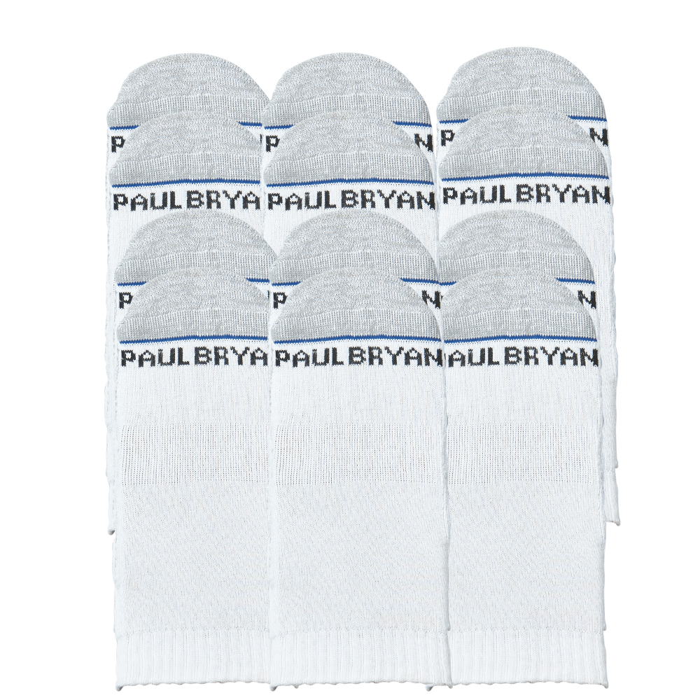 ELEMAX Silver Series 1/2 Cushion with Nano Silver White 6 Pair Multipack