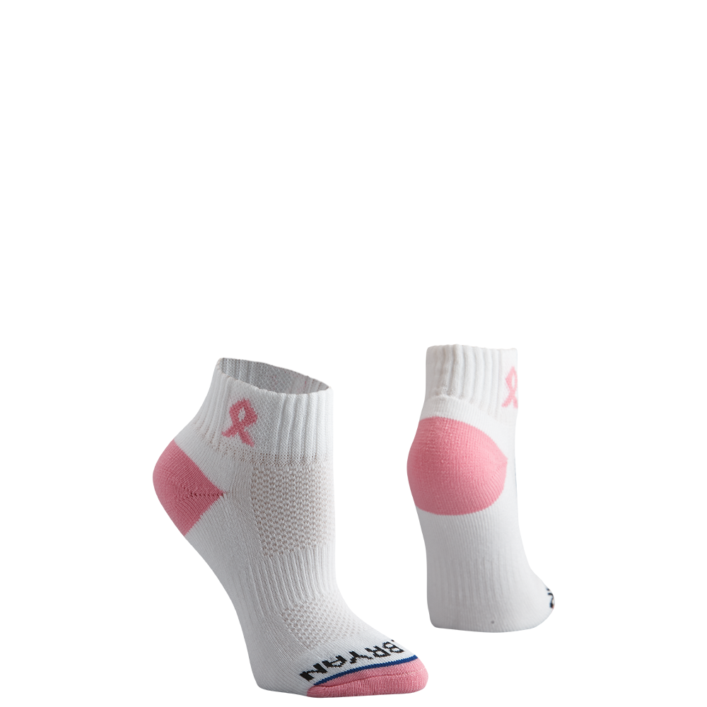 Pink Ribbon Classic Quarter Women's Sock