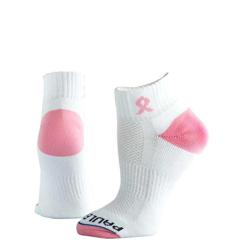 Breast Cancer Awareness Pink Ribbon Classic Quarter 3 Pair Multipack