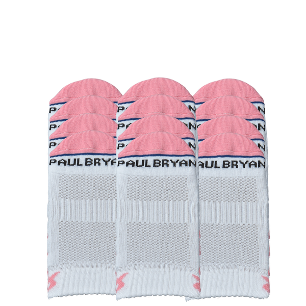 Breast Cancer Awareness Pink Ribbon Classic Quarter 6 Pair Multipack