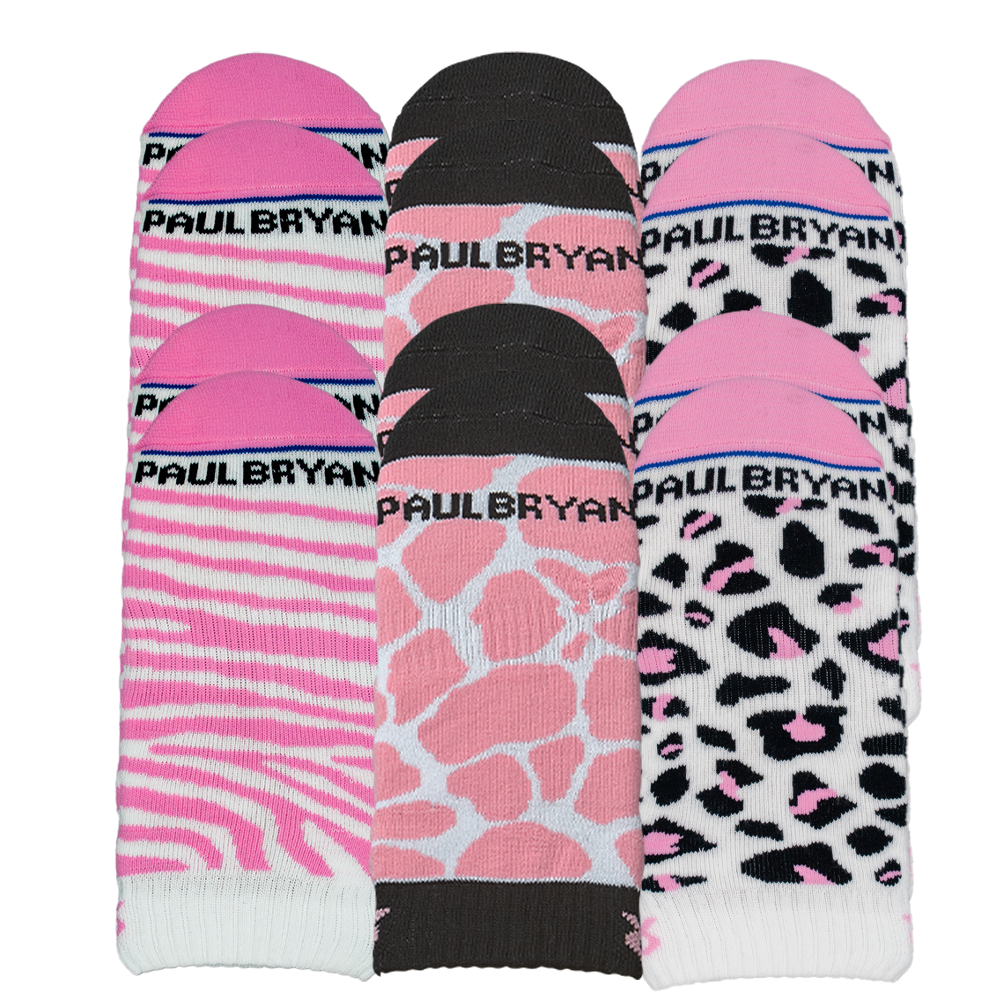 Breast Cancer Awareness Pink Ribbon Safari Pack 6 Pair Multipack