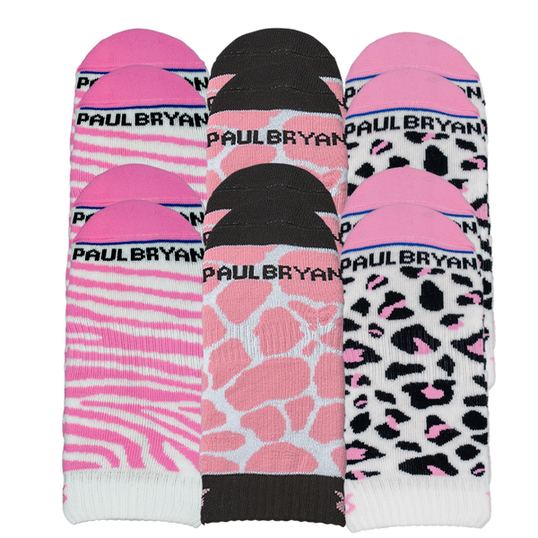 Breast Cancer Awareness Pink Ribbon Safari Pack 6 Pair Multipack