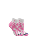 Pink Ribbon Tiger Print Quarter Sock