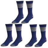 OG Mid Calf Crew Navy 3 Pair Multipack