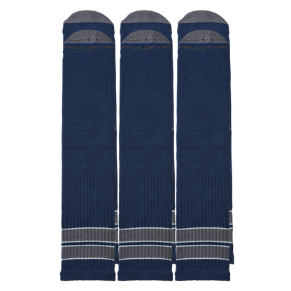 OG Mid Calf Crew Navy 3 Pair Multipack