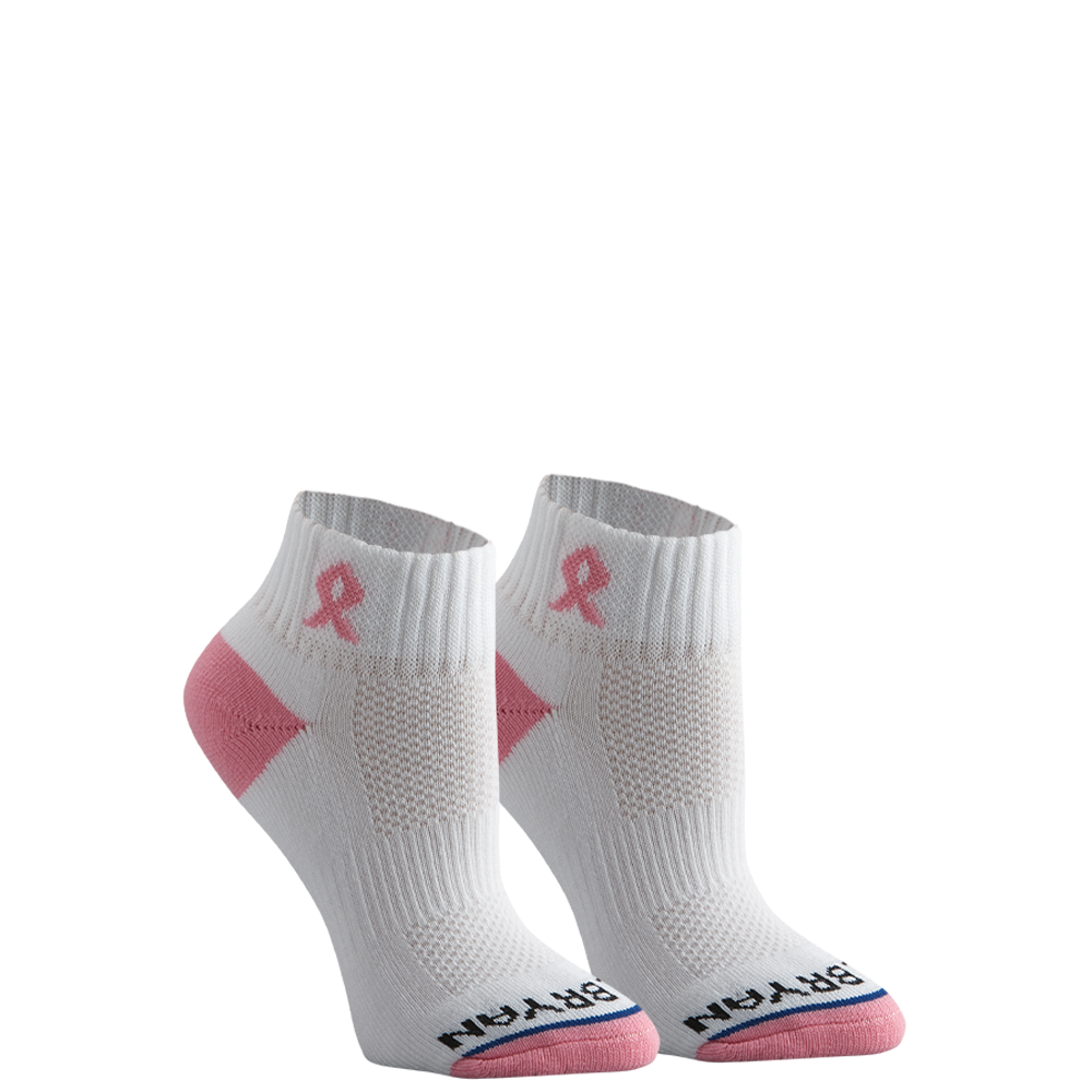 Pink Ribbon Classic Quarter Sock