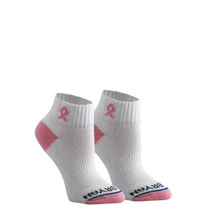 Pink Ribbon Classic Quarter Sock