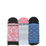 Pink Ribbon Variety Sock Block (3 total pairs)