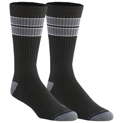 OG Crew Mid Calf Striped Crew Sock - Black