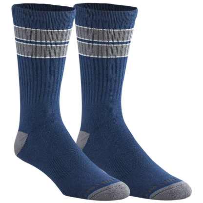 OG Crew Mid Calf Striped Crew Sock - Navy