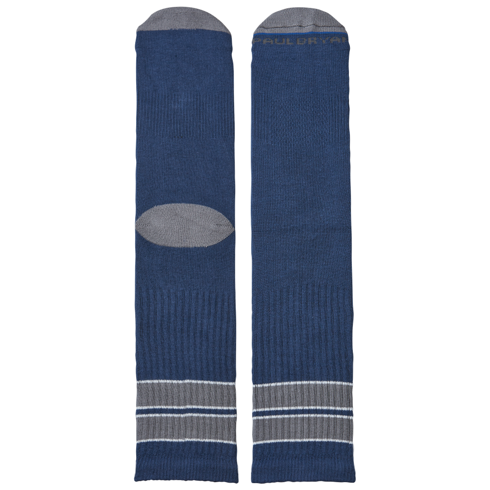 OG Crew Mid Calf Striped Luxury Crew Sock - Navy